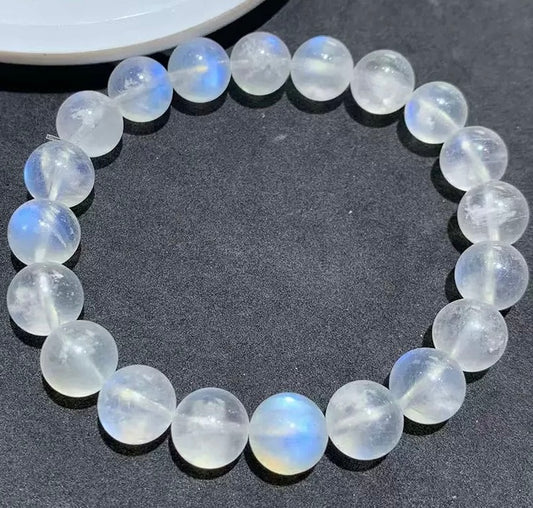 Blue Moonstone Beaded Bracelet Crystal Bracelet