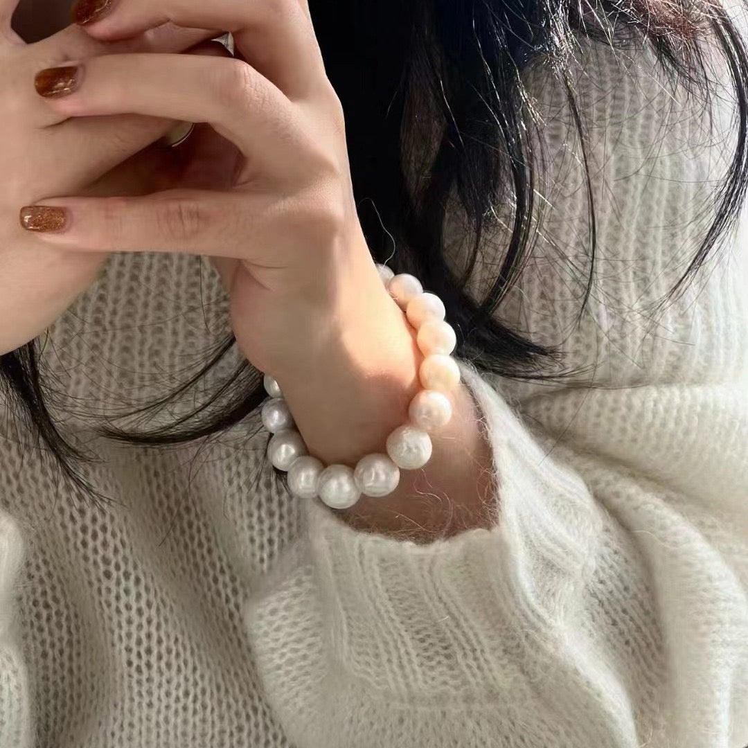 South Sea Pearl Bracelet With Sterling Silver Clasp 10-11mm