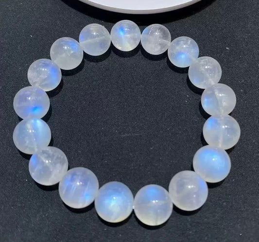 Blue Moonstone Beaded Bracelet Crystal Bracelet