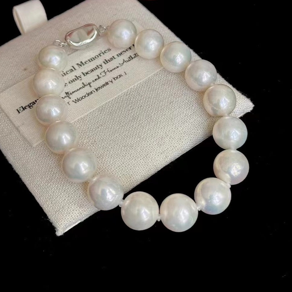 South Sea Pearl Bracelet With Sterling Silver Clasp 10-11mm