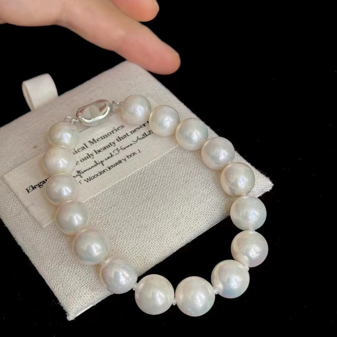 South Sea Pearl Bracelet With Sterling Silver Clasp 10-11mm